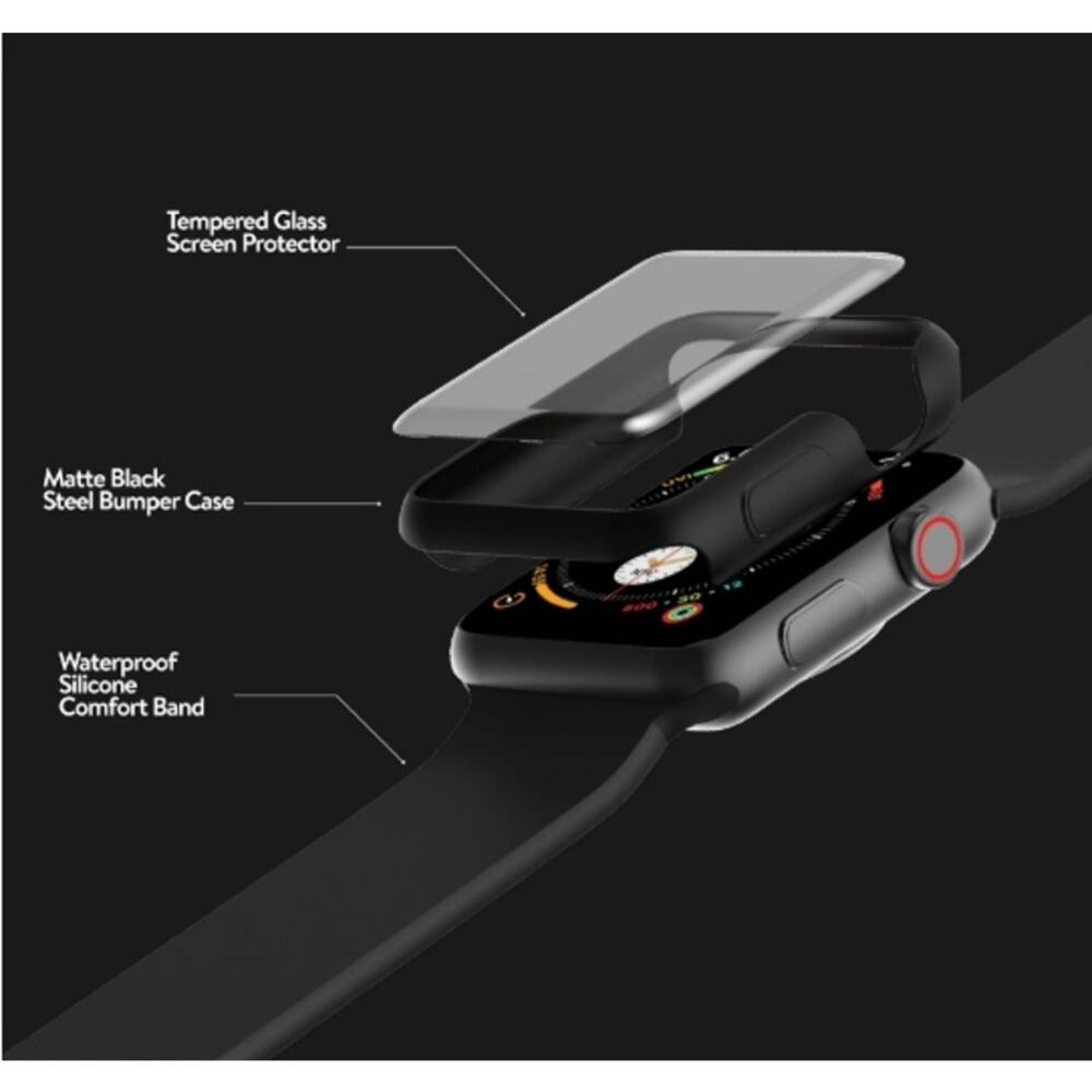 Smart Guard Bumper Case, Watch Band, Screen Protector, Apple Watch 38mm, NWT